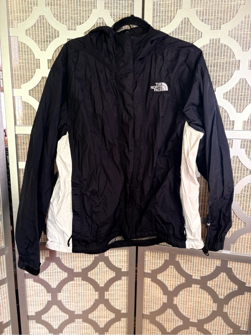 The North Face Black & White Women's Windbreaker Rain Jacket